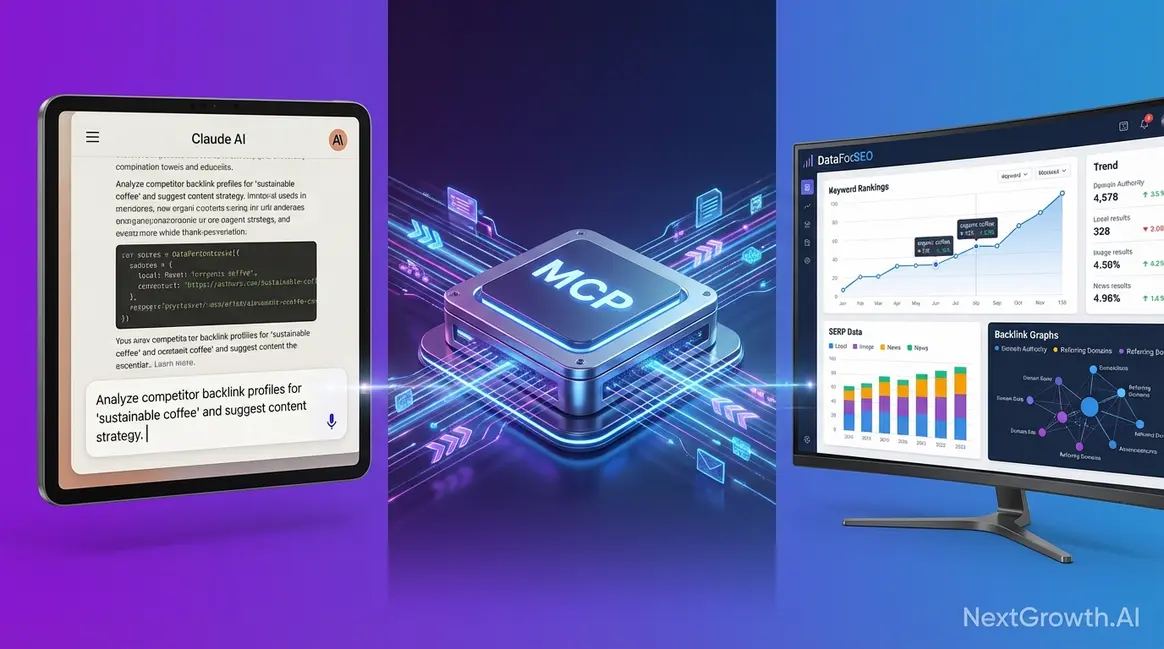 DataForSEO MCP server connecting Claude AI to live SEO keyword and SERP data