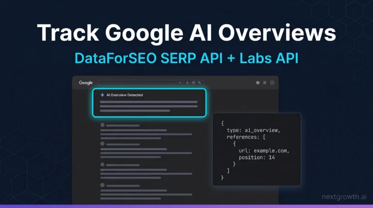 DataForSEO AIO tracking: SERP API detects AI Overview presence, Labs API discovers all AIO keywords for a domain
