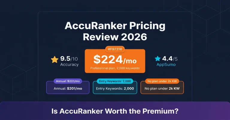 AccuRanker Pricing Review: Is $224/Month Worth It? (2026)