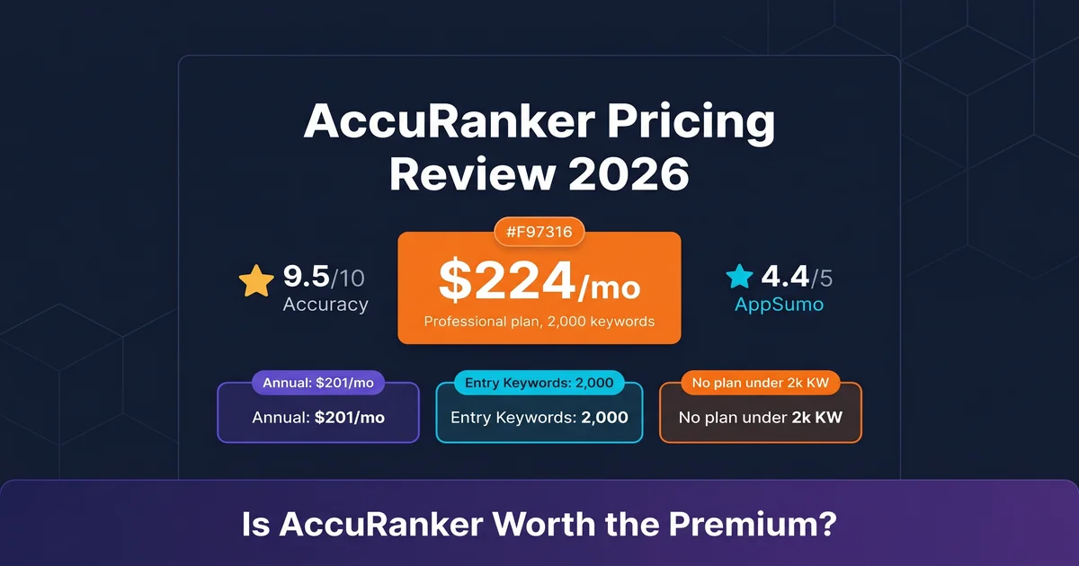 AccuRanker Pricing Review: Is $224/Month Worth It? (2026)