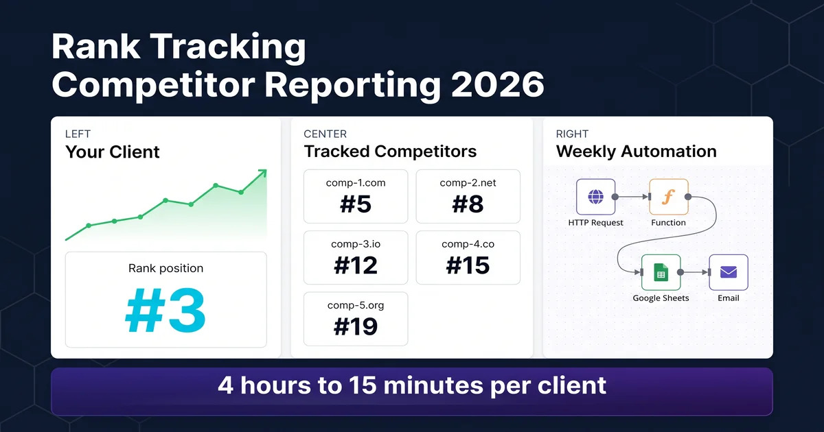 How to Set Up Rank Tracking Competitor Reporting (2026)