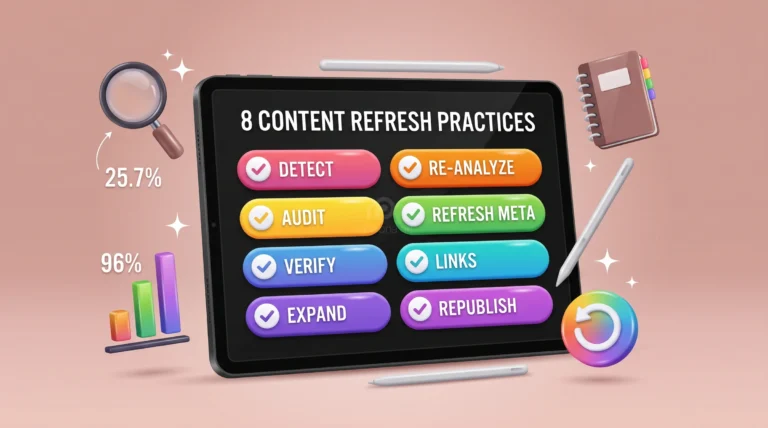 Content Refresh Best Practices: 8 Decay Fix Tactics for 2026