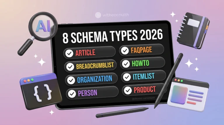 Schema Markup Best Practices 2026: 8 JSON-LD Types to Use